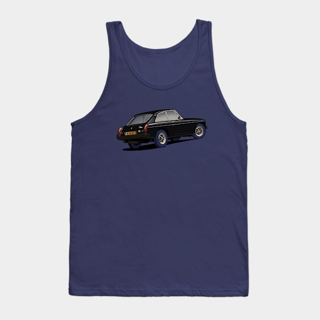 Black MGB GT Coupe Tank Top by Webazoot